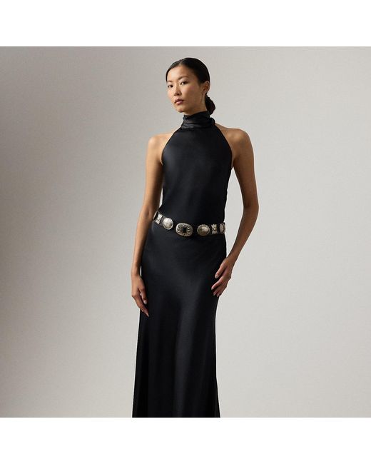 Ralph Lauren Black Ralph Lauren Masina Stretch Satin Skirt