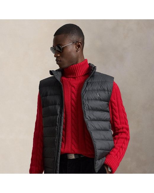 Polo Ralph Lauren Red The Colden Packable Down Gilet for men