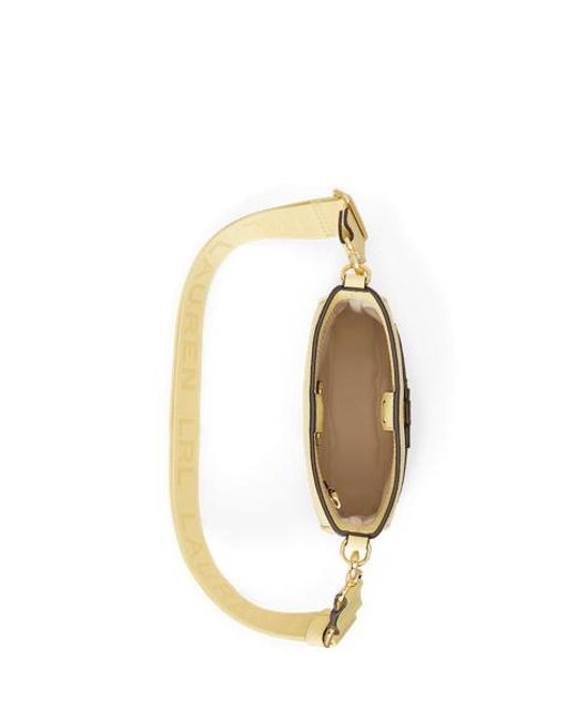 Ralph Lauren Metallic Pebbled Leather Small Cameryn Crossbody