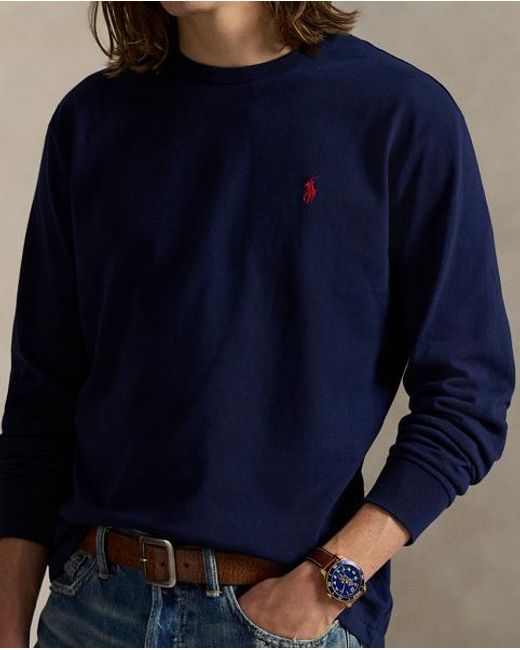Polo Ralph Lauren Blue Classic Fit Long-Sleeve T-Shirt for men