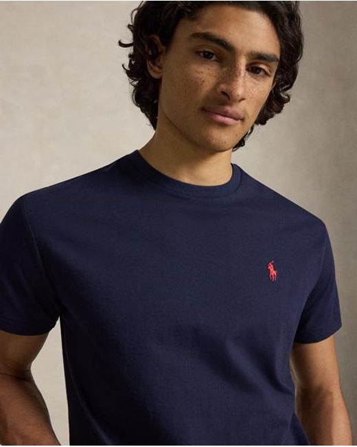 Polo Ralph Lauren Blue Classic Fit Crew Neck T Shirt for men