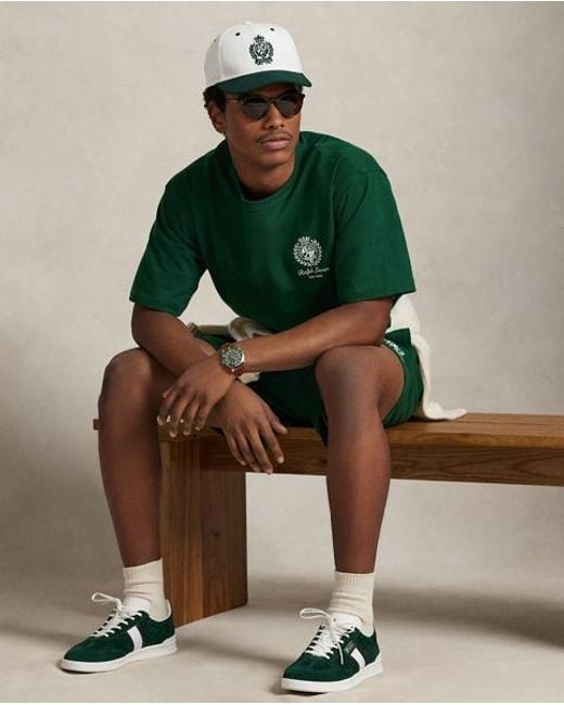 Polo Ralph Lauren Green Relaxed Fit Jersey Graphic T-Shirt for men
