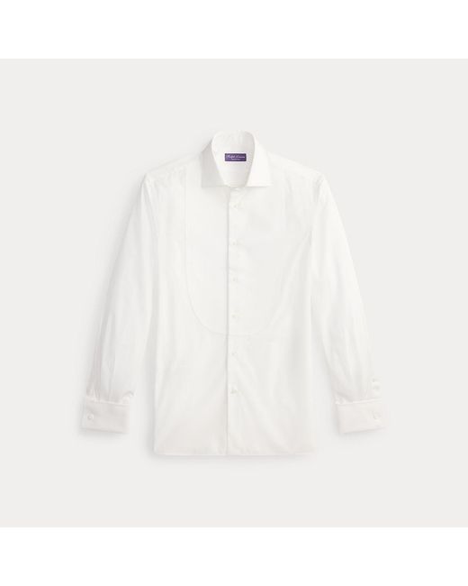 Ralph Lauren Natural Piqué-Bib French Cuff Tuxedo Shirt for men