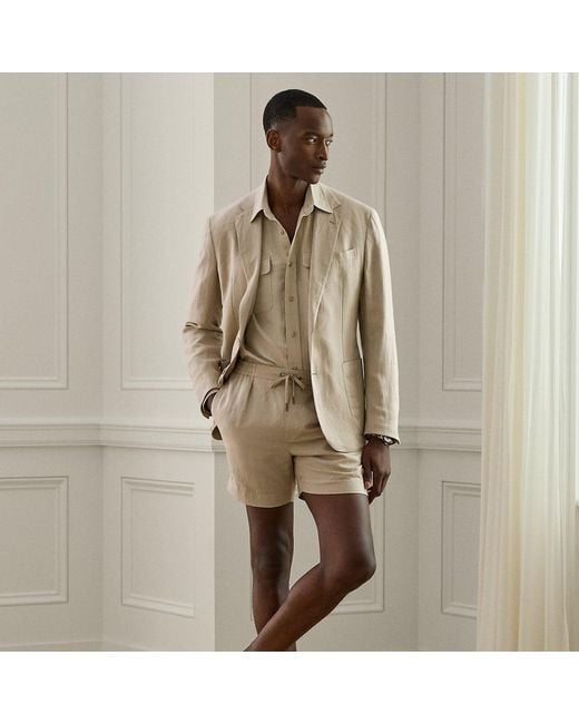 Ralph Lauren Natural Ralph Lauren Silk-Linen Short for men