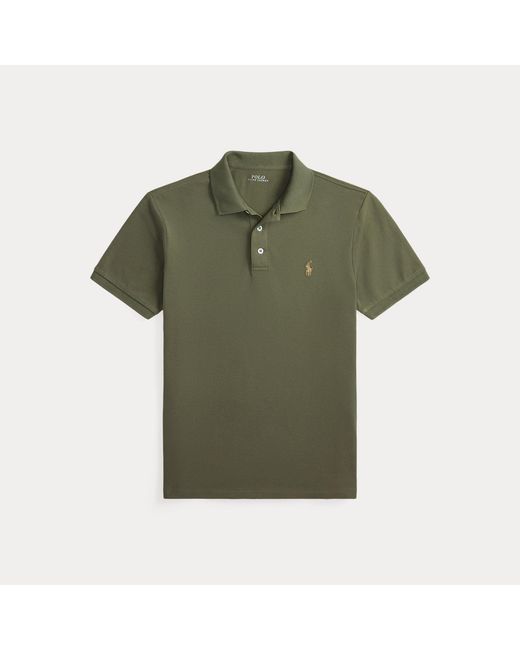 Polo Ralph Lauren Green Custom Slim Fit Stretch Mesh Polo Shirt for men