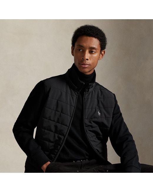 Polo Ralph Lauren Black Hybrid Hooded Jacket for men