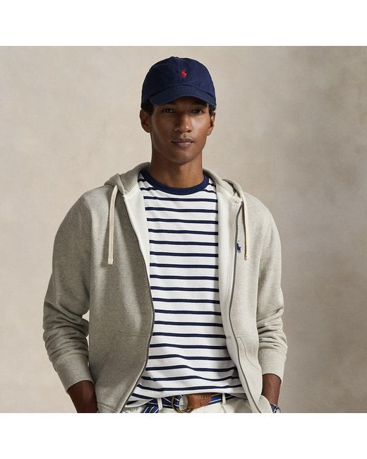 Polo Ralph Lauren Gray Fleece Full-Zip Hoodie for men