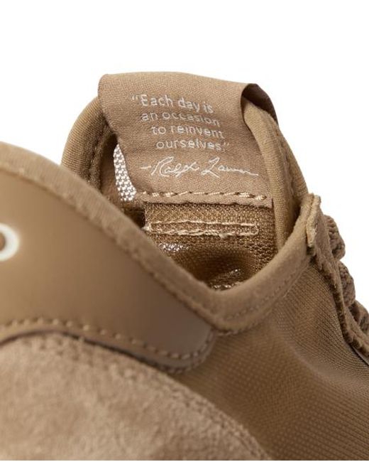 Polo Ralph Lauren Natural Train 89 Mesh-Suede Trainer