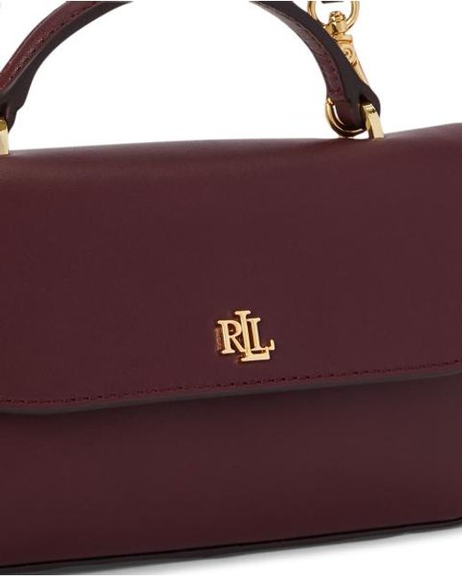 Ralph Lauren Blue Marcy Leather Crossbody Wallet