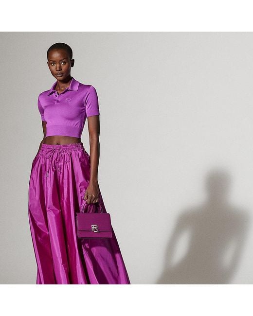 Collection - Falda Emilien de tafetán de seda Ralph Lauren de color Purple