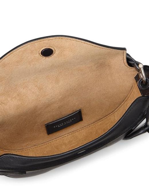 Ralph Lauren Black The Ralph Calfskin Mini Crossbody Bag