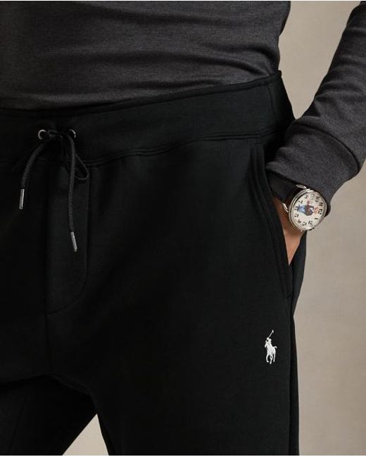 Polo Ralph Lauren Black Double-knit Joggers for men