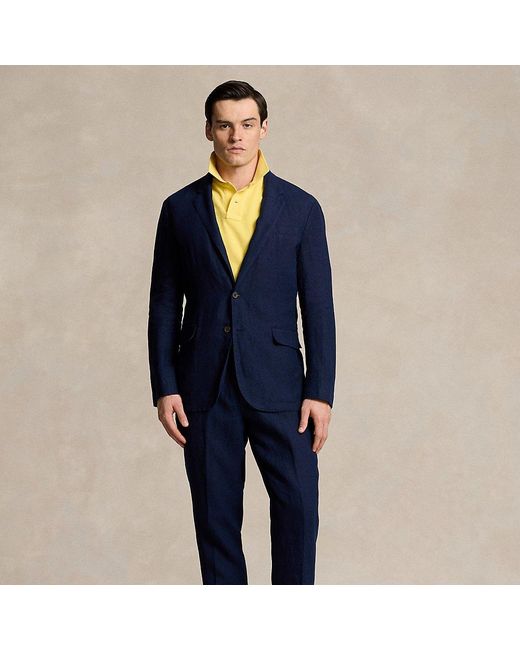 Polo Ralph Lauren Blue Linen Suit Trouser for men
