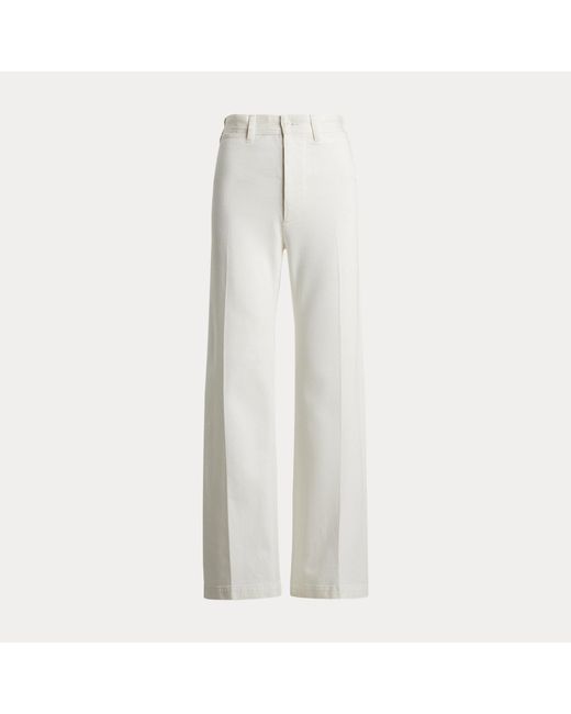 Polo Ralph Lauren White Beaton Stretch-Cotton Trousers