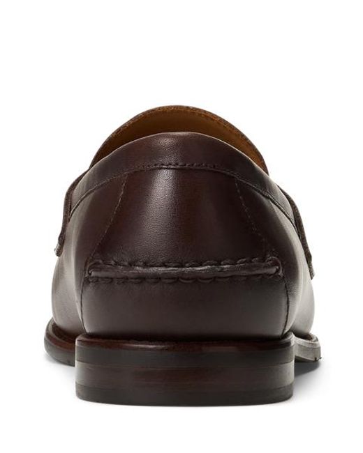 Polo Ralph Lauren Brown Alston Burnished Leather Penny Loafer for men