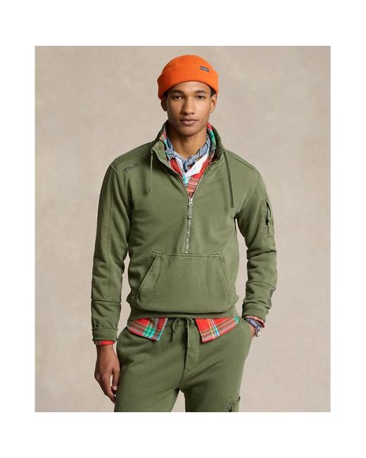 RLX Ralph Lauren Green Ralph Lauren Terry-back Fleece Sweatshirt for men
