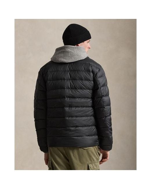 Polo Ralph Lauren Black The Colden Packable Down Jacket for men