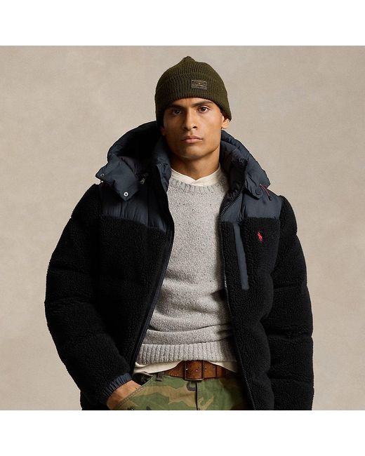 Ralph Lauren Black The Gorham Hybrid Down Jacket for men