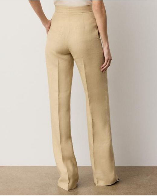 Ralph Lauren Natural Dean Linen Trousers