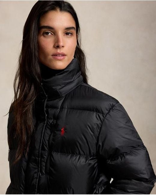 Polo Ralph Lauren Black Mid-Weight Down Puffer Jacket