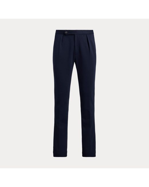 Polo Ralph Lauren Blue Double-Knit Suit Trouser for men