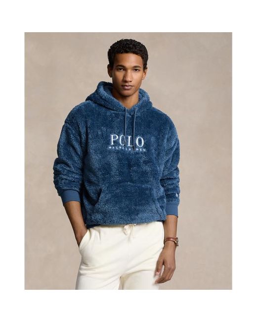 Sudadera polar con capucha y logotipo Polo Ralph Lauren de hombre de color Blue