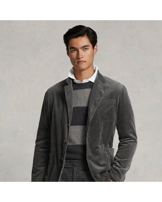 Polo Ralph Lauren Corduroy Suit Jacket in Gray for Men | Lyst