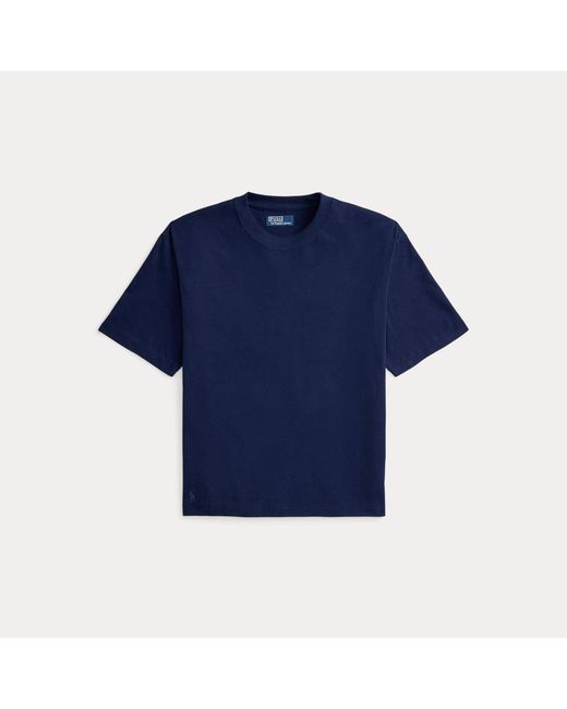 Polo Ralph Lauren Blue Relaxed Fit Sueded Jersey T-Shirt for men