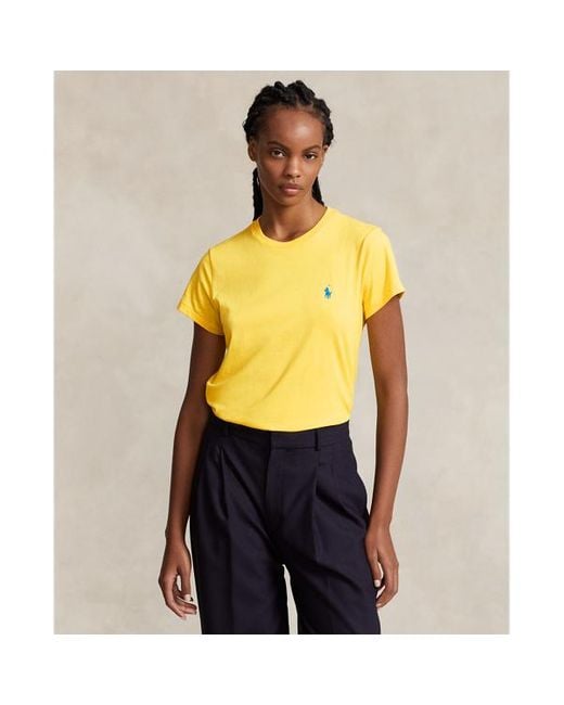 Polo Ralph Lauren Katoenen Jersey T-shirt Met Ronde Hals in het Multicolor