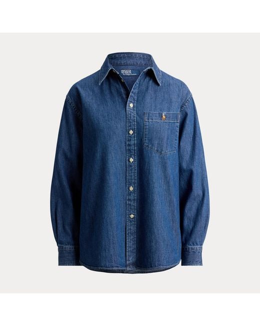 Polo Ralph Lauren Blue The Big Cotton Denim Shirt