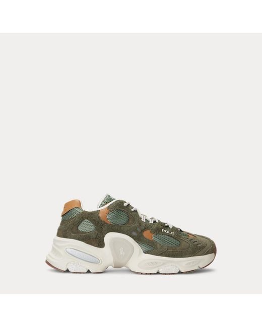 Polo Ralph Lauren Modern Trainer 100 Sneakers Mens Size 7.5 Shoes Green White Modern Trainer 100 Sneaker main image 2