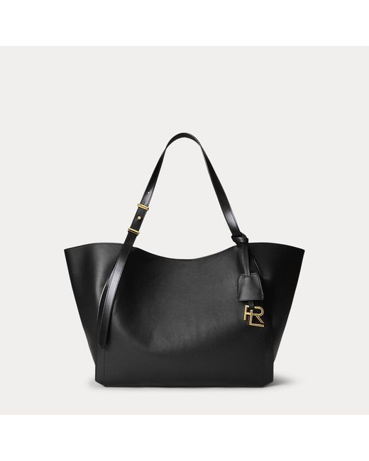 Ralph Lauren Black Rl 888 Calfskin Tote