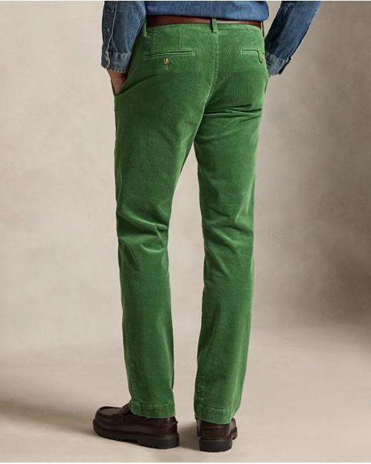 Polo Ralph Lauren Black Bedford Straight Fit Corduroy Trousers for men