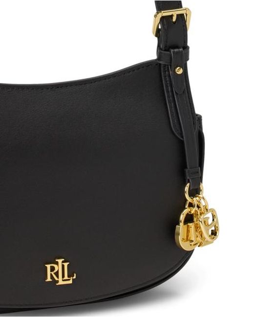 Ralph Lauren Red Medium Leather Marcy Crossbody Bag