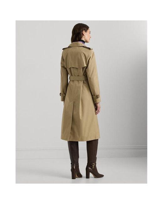 Ralph Lauren Natural Double-breasted Belted Trench Coat