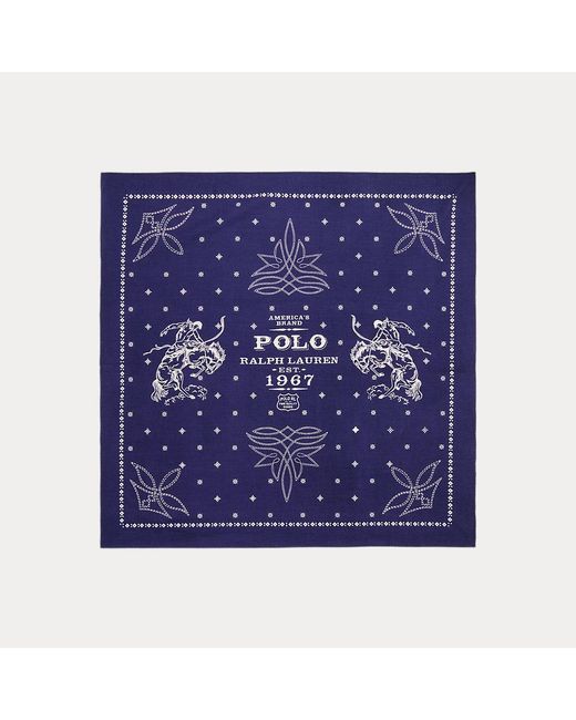 Polo Ralph Lauren Purple Western Cotton Bandana for men