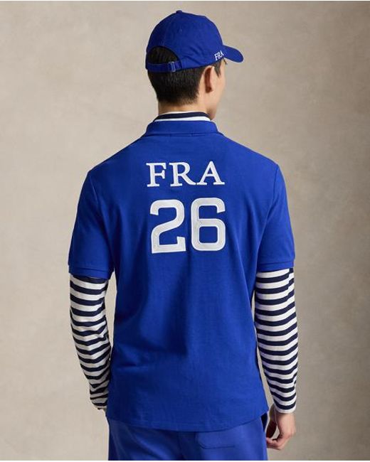 Polo Ralph Lauren Blue Classic Fit France Polo Shirt for men