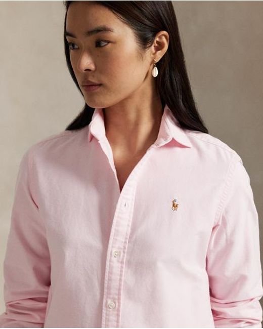 Ralph Lauren Pink Slim Fit Oxford Shirt