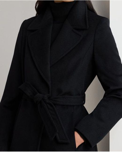 Ralph Lauren Black Belted Coats