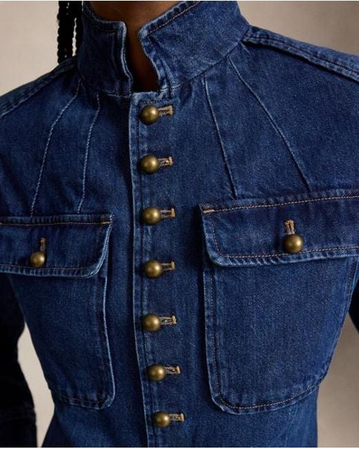 Polo Ralph Lauren Blue Denim Utility Jacket