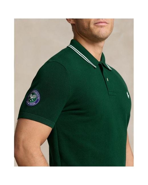 Jersey Wimbledon de algodón Polo Ralph Lauren de hombre de color Green