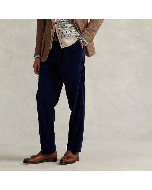 Polo Ralph Lauren Whitman Relaxed Fit Corduroy Trouser in Blue for Men |  Lyst