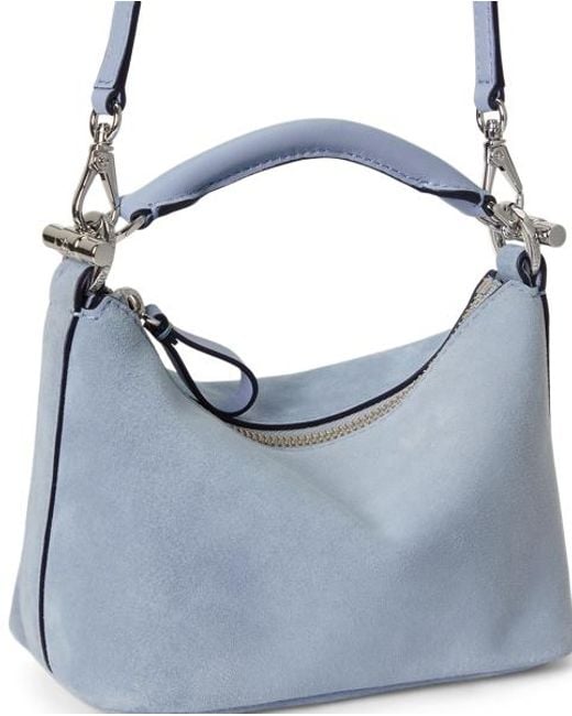 Ralph Lauren Natural Suede Mini Blaike Shoulder Bag