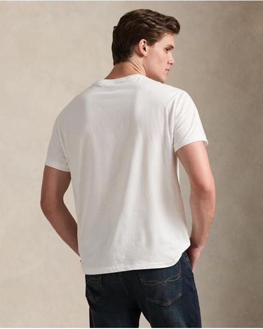Polo Ralph Lauren White Classic Fit Jersey Crewneck T-shirt for men