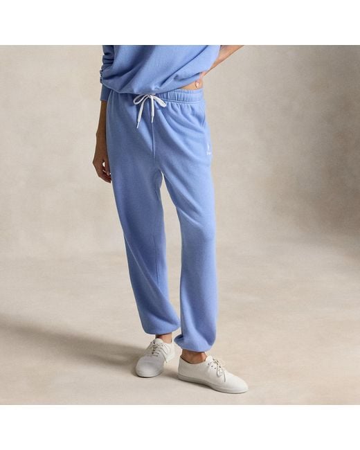 Polo Ralph Lauren Blue Fleece Logo Tracksuit Bottoms