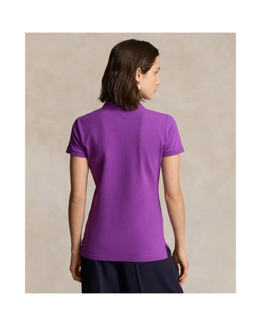 Ralph Lauren Purple Slim Fit Stretch Polo Shirt