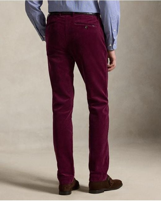Polo Ralph Lauren Red Andover Slim Fit Stretch Trousers for men