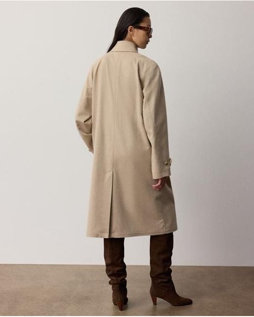 Ralph Lauren Natural Donagen Cashmere Balmacaan Coat