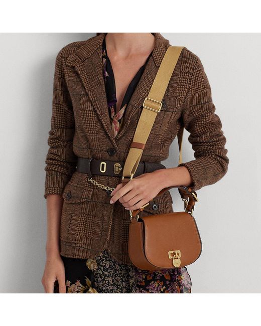 Ralph Lauren Brown Ralph Lauren Leather Medium Tanner Crossbody Bag