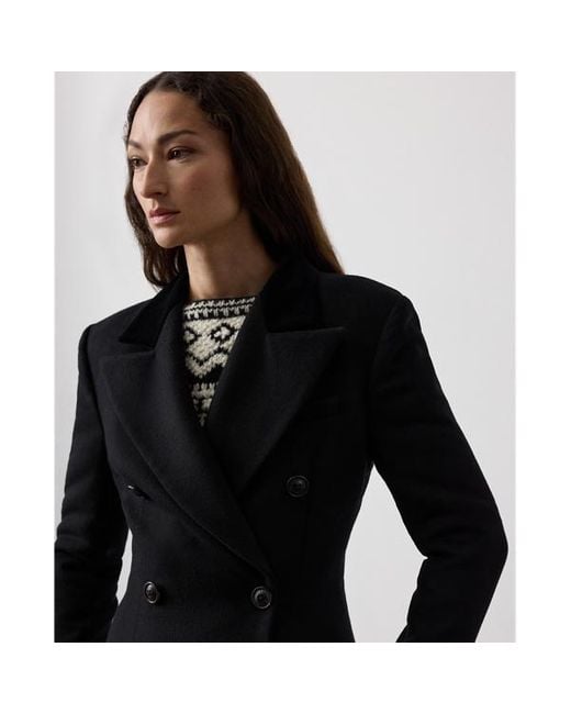 Cappotto Anthony in lana e cashmere di Ralph Lauren in Black